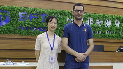 時(shí)隔五年卡塔爾客戶(hù)再次來(lái)博菲特采購(gòu)健身器材